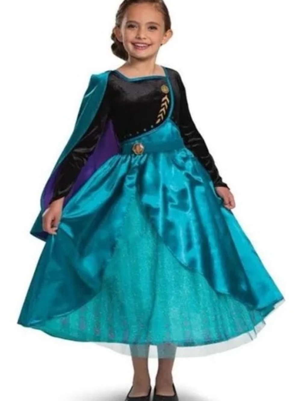 disney frozen queen anna costume sz xs (3-4t) new